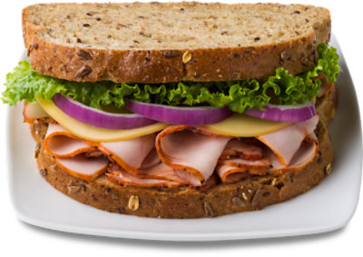 Boars Head Cracked Pepper Turkey & Smoked Gouda Artisan Sandwich - Each (470 Cal) - Image 1