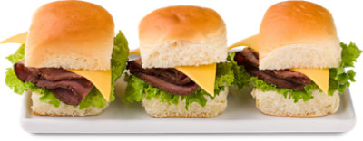 Boars Head London Broil Roast Beef Slider 3 Count - Each (510 Cal) - Image 1