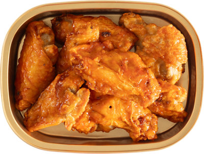 Deli Chicken Wings Bone-In Glazed Buffalo Sauce Cold - 1 LB (110 Cal) - Image 1