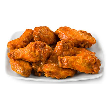 Deli Chicken Wings Bone-In Glazed Buffalo Sauce Cold - 1 LB (110 Cal) - Image 1