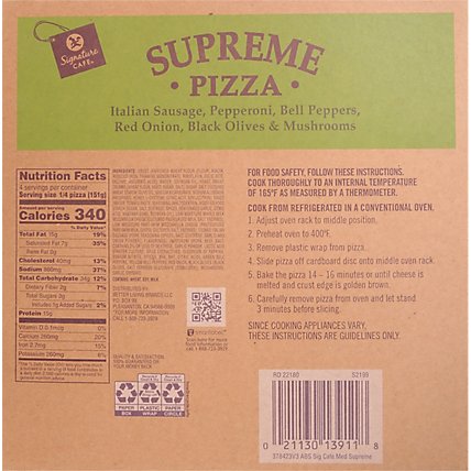 Signature Cafe Pizza Supreme - 21.3 OZ - Image 6