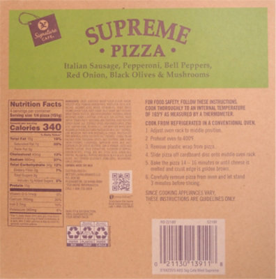 Signature Cafe Pizza Supreme - 21.3 Oz - Image 7