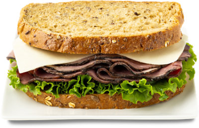 Dietz & Watson Roast Beef With Horseradish And Cheddar Sandwich - EA - Image 1