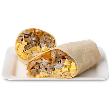 Signature Cafe Breakfast Burrito Sausage Cold - Each (940 Cal) - Image 1