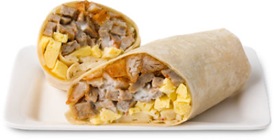 Signature Cafe Breakfast Burrito Sausage Hot - Each (Available After 10 AM) - Image 1