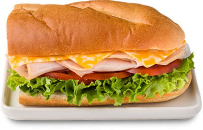 Signature Cafe Turkey Colby Jack Hoagie - Each (440 Cal) - Image 1