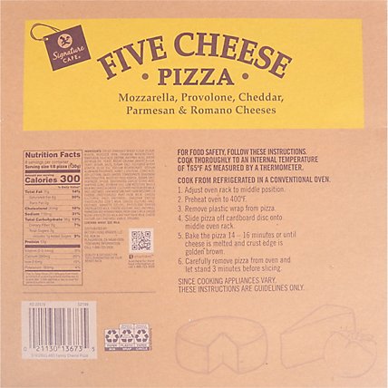Signature Cafe Pizza Five Cheese Family Size - 36.7 OZ - Image 6