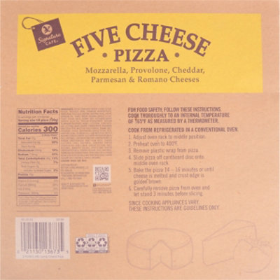 Signature Cafe Pizza Five Cheese Family Size - 36.7 OZ - Image 7