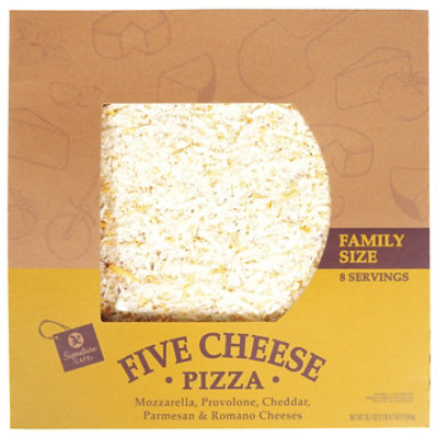 Signature Cafe Pizza Five Cheese Family Size - 36.7 OZ