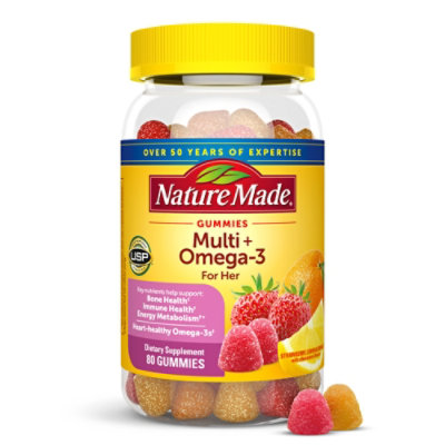 Nature Made For Her Omega 3 Gummies - 80 CT - Image 1