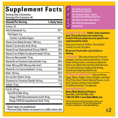 Nature Made For Her Omega 3 Gummies - 80 CT - Image 5