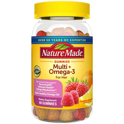  Nature Made For Her Omega 3 Gummies - 80 CT 