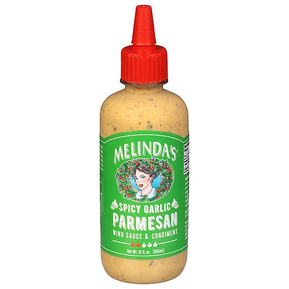 Melindas Sauce Spicy Garlic Parmesan - 12 OZ