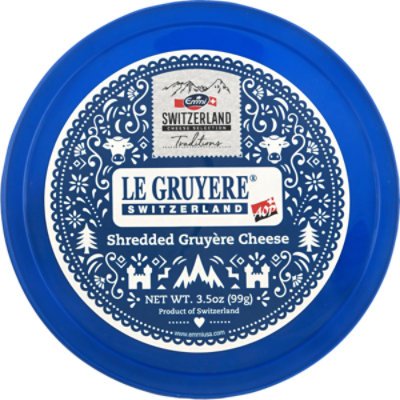 Emmi Gruyere Shred Cup - 3.5 OZ