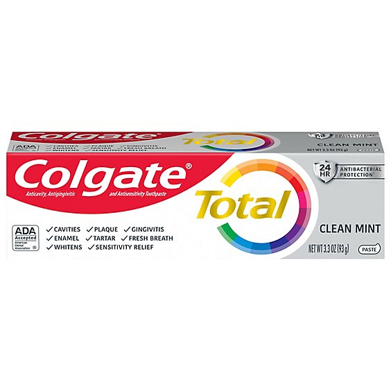 Colgate Total Toothpaste Clean Mint - 3.3 Oz