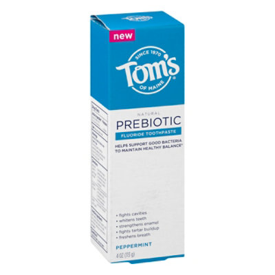  Toms Fresh Peppermint Prebiotic Toothpaste - 4 OZ 