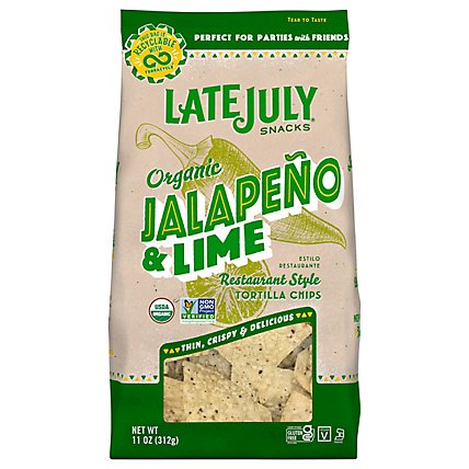 Late July Org Rest Style Tortilla Jalapeno Lime - 11 OZ - Image 2