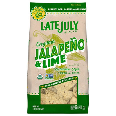 Late July Org Rest Style Tortilla Jalapeno Lime - 11 OZ