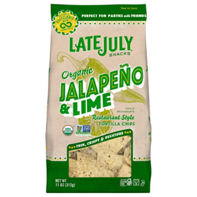 Late July Org Rest Style Tortilla Jalapeno Lime - 11 OZ - Image 1