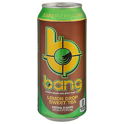 Bang Energy Drink Lemon Drop Sweet Tea Can - 16 FZ - Image 1