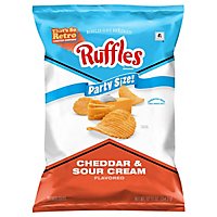 Ruffles Potato Chips Cheddar & Sour Cream - 12.5 OZ - Image 3