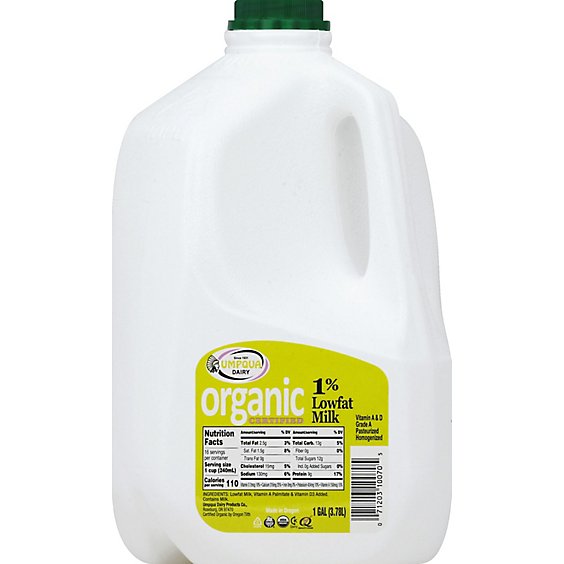 Umpqua Organic 1% Gallon - 128 FZ