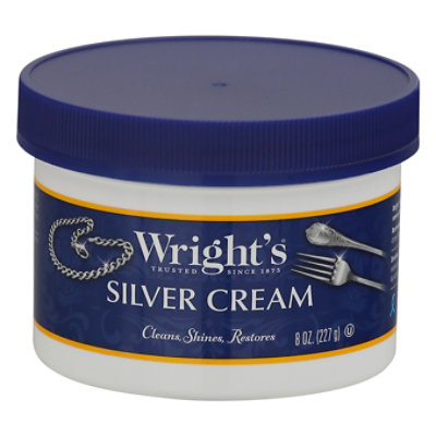 Wright's Silver Cleaner and Polish Cream - 8 Ounce - Ammonia Free - Gently  Clean and Remove Tarnish Without Scratching 2 Pack 