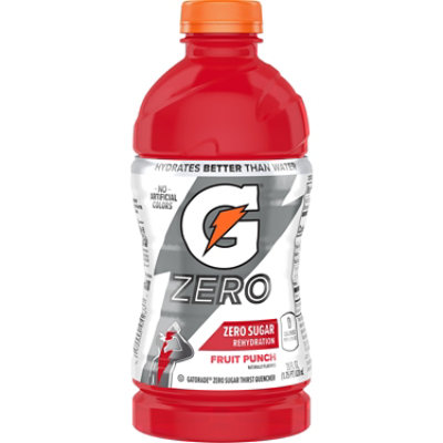 Gatorade Zero Sugar Fruit Punch Sports Drink - 28 Oz