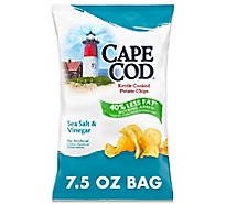 Cape Cod Less Fat Sea Salt And Vinegar Potato Chips - 7.5 Oz