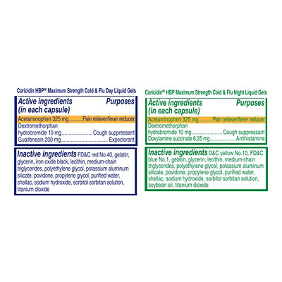 Coricidin Hbp Max Day Night Cold Flu - 24 CT - Image 4
