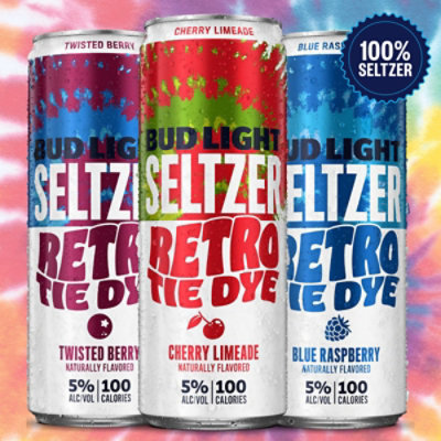 Bud Light Retro Tie Dye Hard Seltzer Variety Pack Cans - 12-12 Fl. Oz. - Image 4