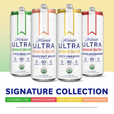 Michelob Ultra Organic Hard Seltzer Variety Pack Slim Cans - 12-12 Fl. Oz. - Image 4