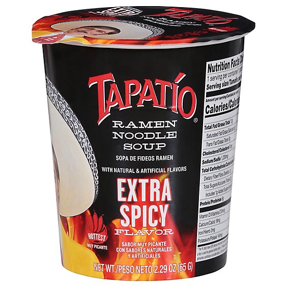 Tapatio Ramen Extra Spicy Cup - 2.29 OZ