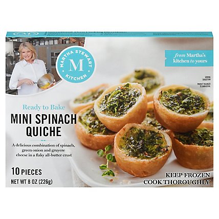 Martha Stewart Ktchn Spinach Quiche Mini - 8 OZ - Image 3