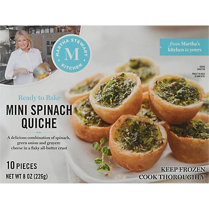Martha Stewart Ktchn Spinach Quiche Mini - 8 OZ - Image 2