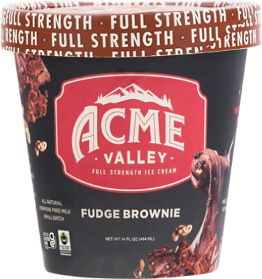 Acme Valley Fudge Brownie Ice Cream - 14 Fl. Oz. - Image 2