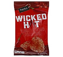 Signature Select Potato Chips Wicked Hot P65 - 7 OZ