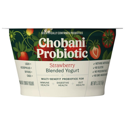 Chobani Probiotic Greek Yogurt Strawberry - 5.3 OZ