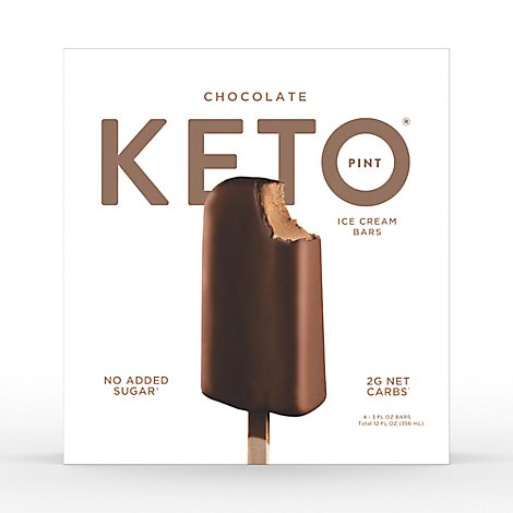 Keto Pint Chocolate Ice Cream Bars Pack - 4-3 Oz
