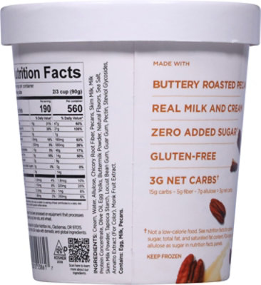 Keto Pint Butter Pecan Ice Cream - 473 Ml - Image 6