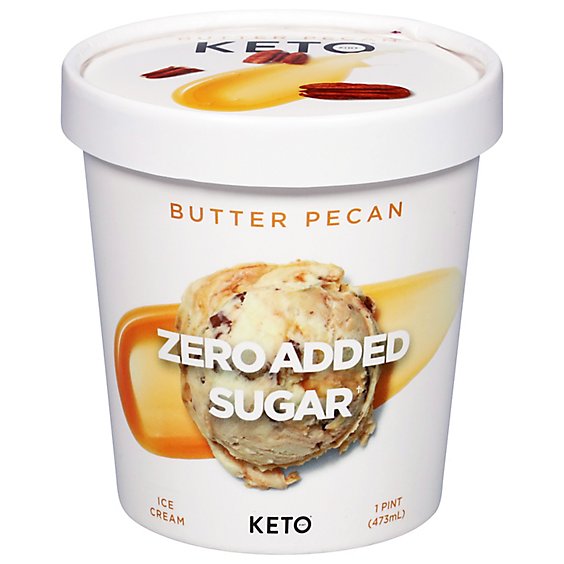 Keto Pint Butter Pecan Ice Cream - 473 Ml