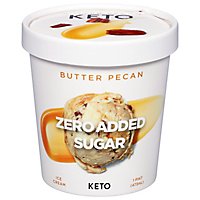 Keto Pint Butter Pecan Ice Cream - 473 Ml - Image 1