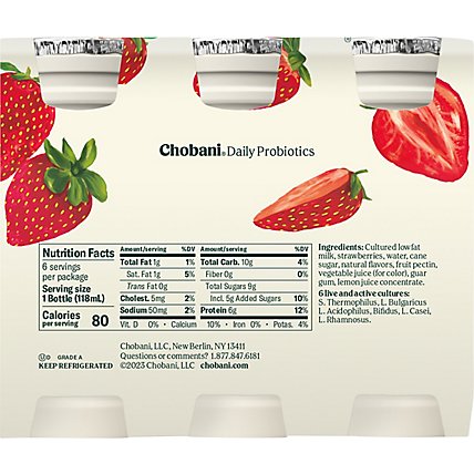 Chobani Probiotic Strawberry - 6-4 OZ - Image 6