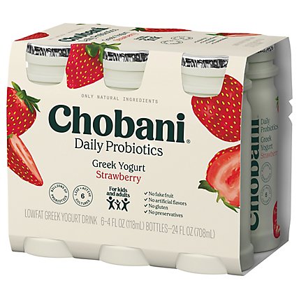 Chobani Probiotic Strawberry - 6-4 OZ - Image 2
