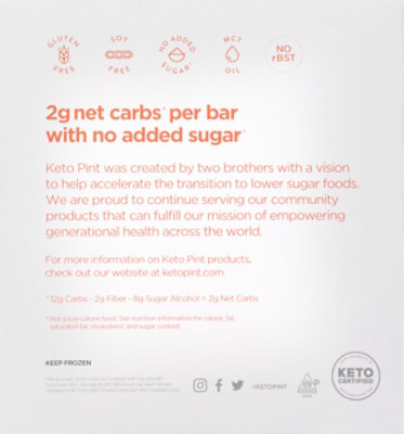 Keto Pint Strawberry Ice Cream Bars Pack - 4-3 Fl. Oz. - Image 5