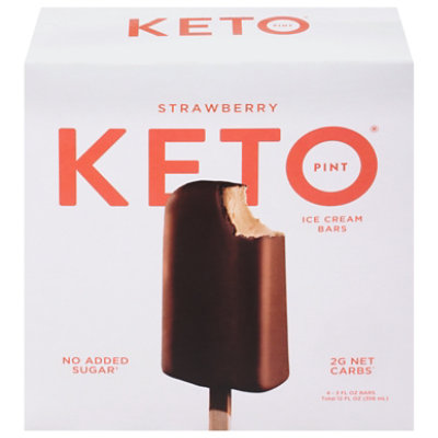 Keto Pint Strawberry Ice Cream Bars Pack - 4-3 Fl. Oz. - Image 1