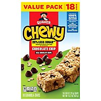 Quaker Chewy Reduced Sugar Chocolate Chip Granola Bars - 15.2 OZ - Image 3