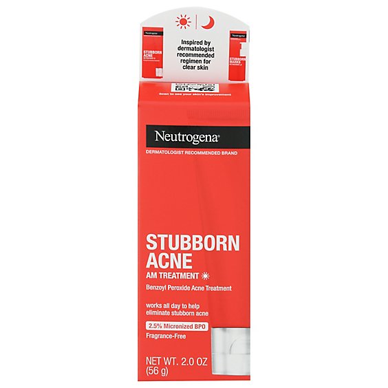 Neutrogena Stubborn Acne Am Treatment - 2 OZ