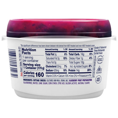 Daisy 4% Cottage Cheese With Blueberry - 6 Oz - Image 6