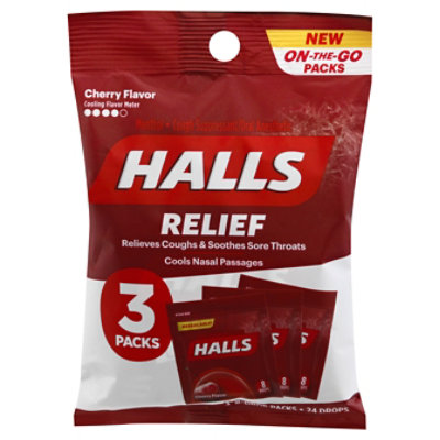 Halls Mentholyptus Cough Drops Cherry - 24 CT